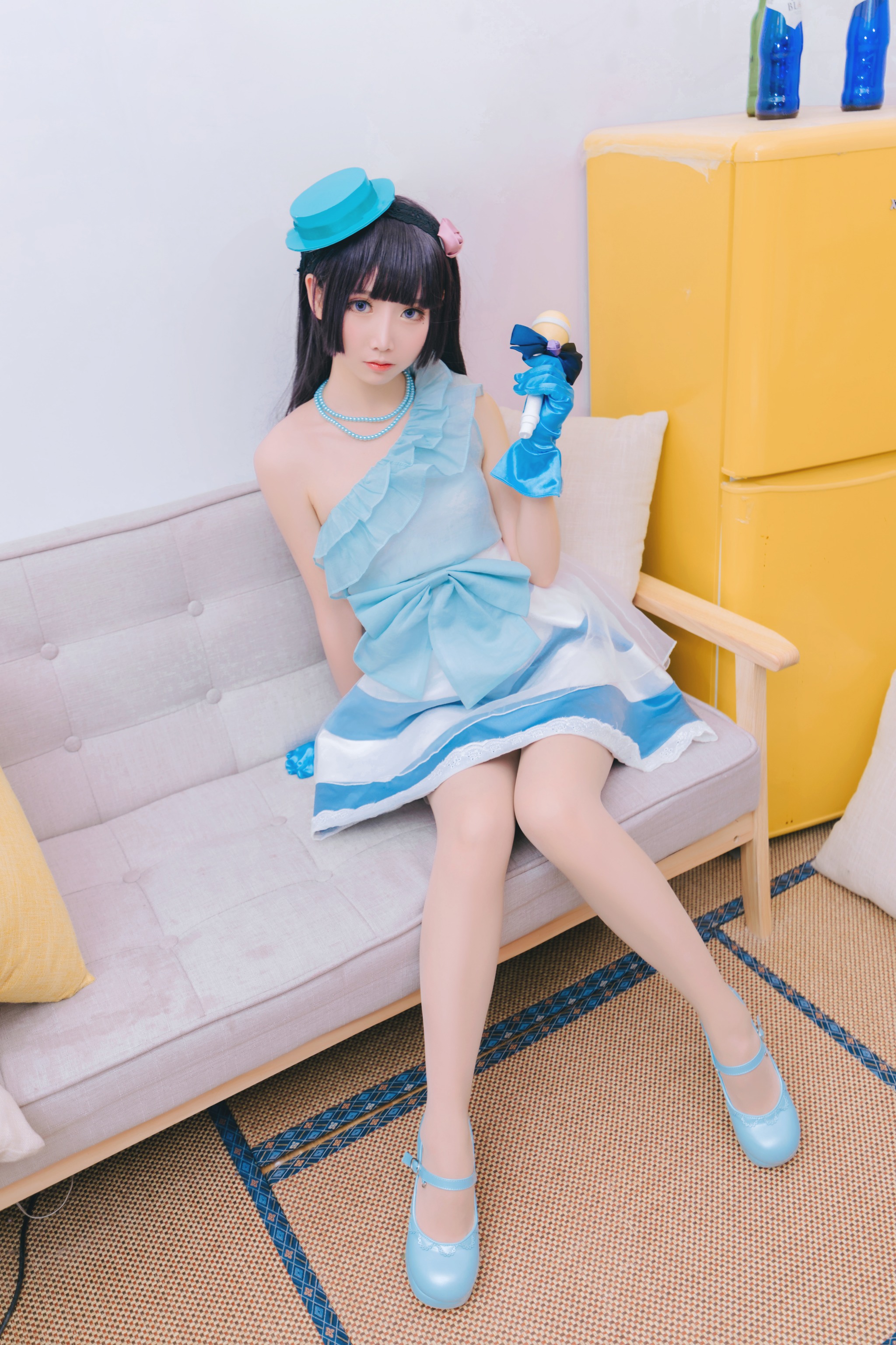 面饼仙儿 - NO.026 Coser面饼仙儿 黑猫打歌服 [12P]-XikXak